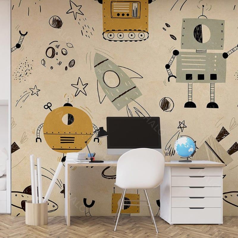  Tranh Dán Tường Phòng Bé 3D 5D 8D  - TK06 