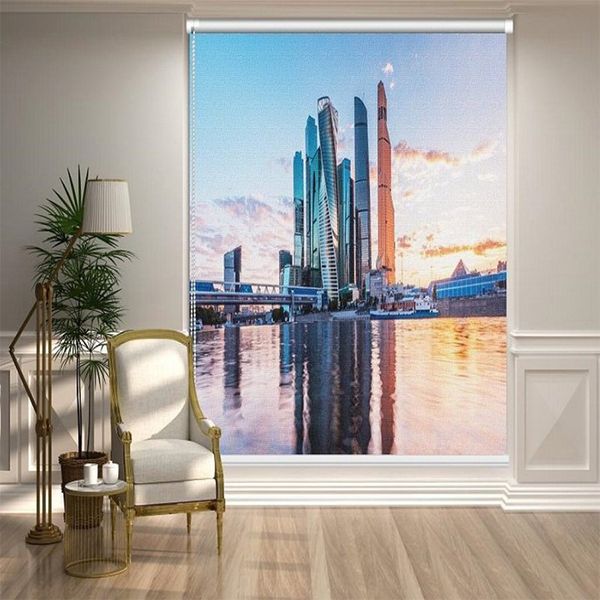  Tranh Dán Tường Hoàng Hôn 3D 5D 8D 