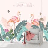  Tranh Dán Tường Hồng Hạc 3D 5D 8D 