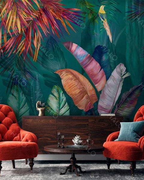  Tranh Dán Tường Rừng Nhiệt Đới 3D 5D 8D  - NĐ01 