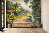  Tranh Dán Tường Phong Cảnh Đồng Quê 3D 5D 8D - V1809 