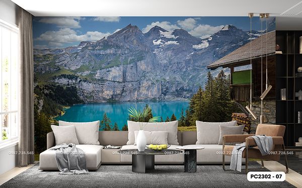  Tranh Dán Tường Phong Cảnh 3D 5D 8D - PC2302 - 07 