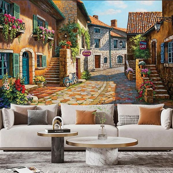  Tranh Dán Tường  Đồng Quê 3D 5D 8D  - ĐQ07 