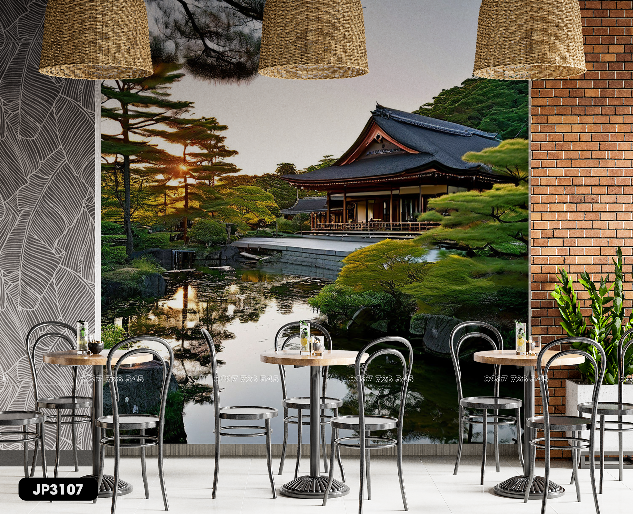  Tranh Dán Tường Phong Cảnh Nhật Bản 3D 5D 8D - JP3107 