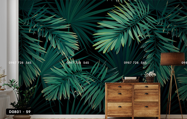  Tranh Dán Tường Lá Cây 3D 5D 8D - D0801 - 59 