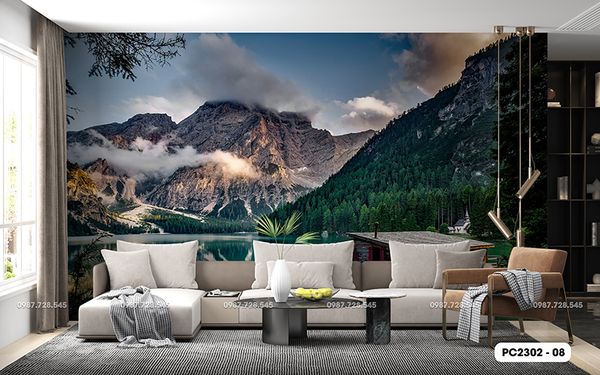  Tranh Dán Tường Phong Cảnh 3D 5D 8D - PC2302 - 08 