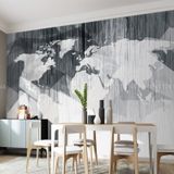  Tranh Dán Tường Bản Đồ  3D 5D 8D - BD08 