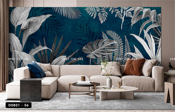  Tranh Dán Tường Lá Cây 3D 5D 8D - D0801 - 56 