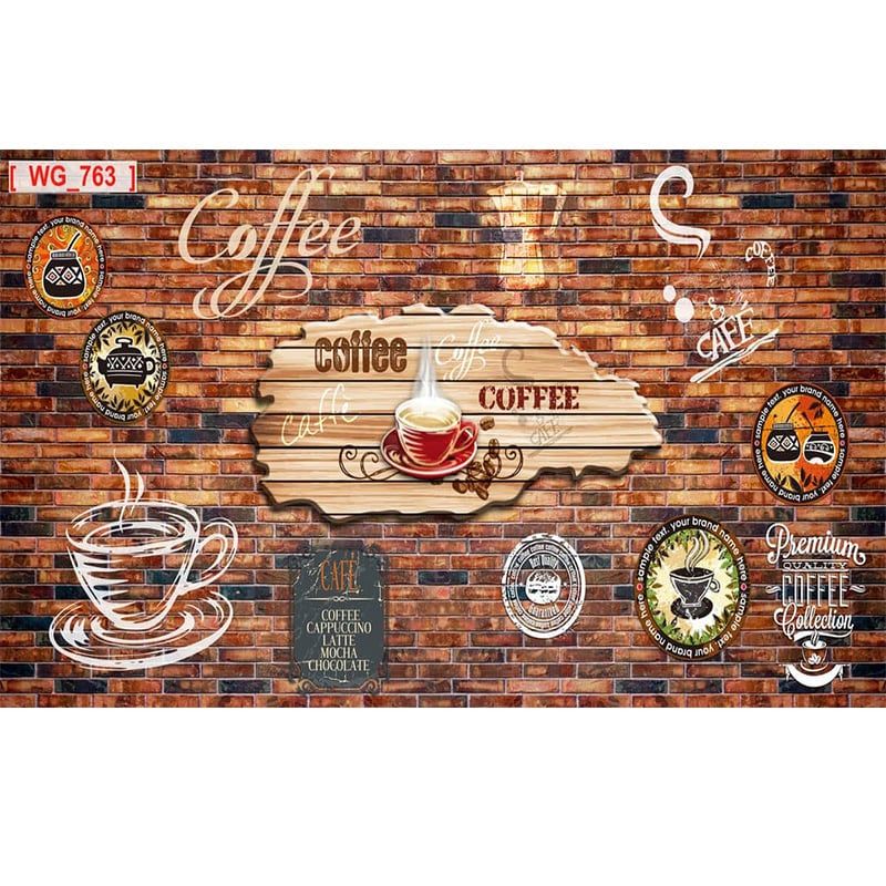  Tranh Dán Tường  Quán Coffee 3D 5D 8D  - TDCF09 