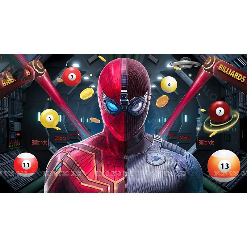  Tranh Dán Tường Quán Bida 3D 5D 8D  - BD13 