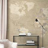  Tranh Dán Tường Bản Đồ  3D 5D 8D - BD09 