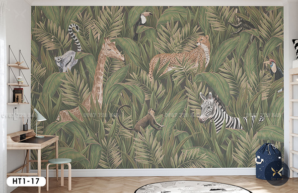  Tranh Dán Tường Lá Cây 3D 5D 8D - HT1 - 17 