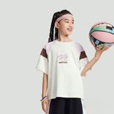 Áo Phông Ngắn Tay Thể Thao Bé Gái Anta Kids Basketball Anta Girl 3624B1102