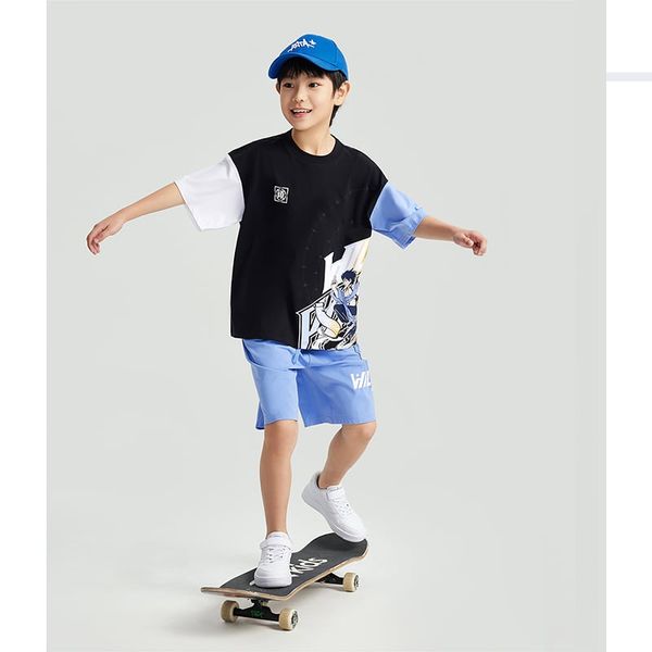 Áo phông ngắn tay thể thao thời trang bé trai Anta Kids Get Wild 3524B8107