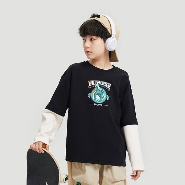 Áo Phông Dài Tay Bé Trai Anta Kids Wildplayer-2P 3524C8401