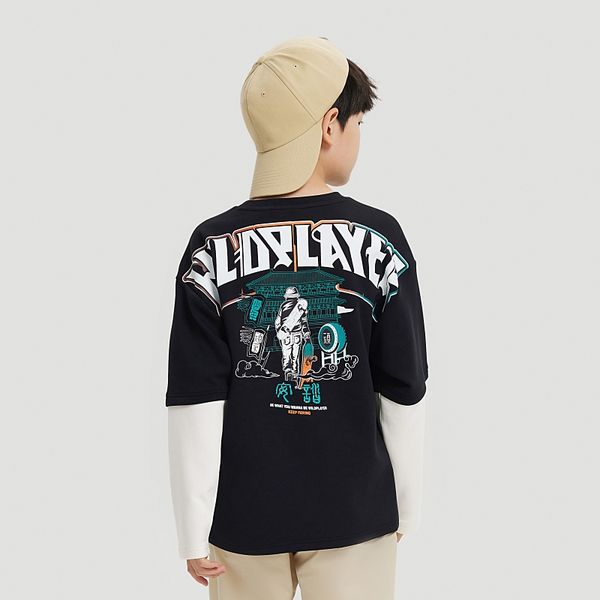 Áo Phông Dài Tay Bé Trai Anta Kids Wildplayer-2P 3524C8401