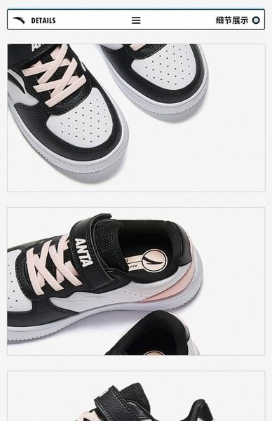 Giày Thời Trang Bé Gái Size 28-32 Anta Kids A224D9988