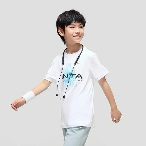 Áo Phông Ngắn Tay Thể Thao Thời Trang Bé Trai Anta Kids Running A3524B5105
