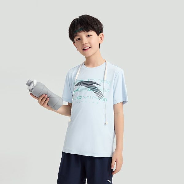Áo Phông Ngắn Tay Thể Thao Thời Trang Bé Trai Anta Kids Running A3524B5114