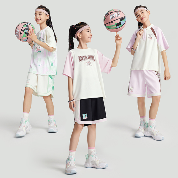 Quần lửng thể thao bé gái Anta Kids Basketball Anta Girl 3624B1704