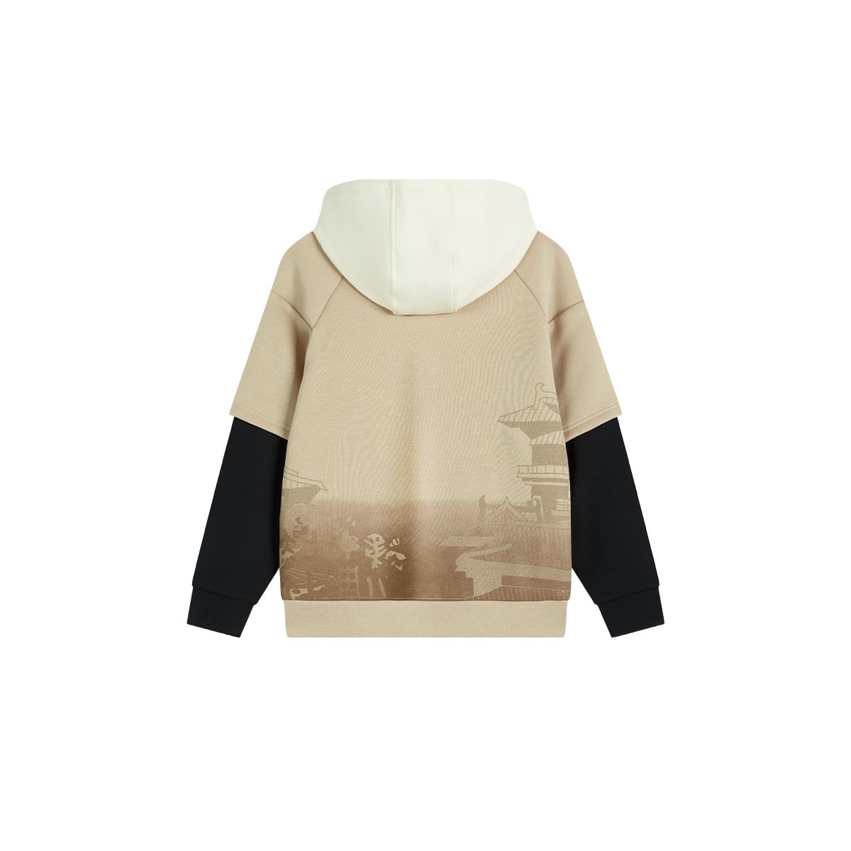 andmary Leo hood knit set ivory
