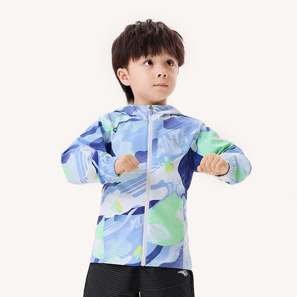 Áo khoác bé trai Running Jacket Anta Kids W352339608