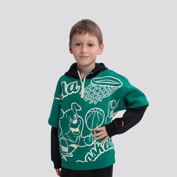 Áo phông dài tay bé trai Sweat Hoodie Anta Kids W352349757