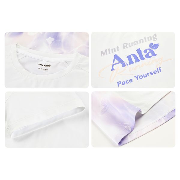 Áo Phông Thể Thao Bé Gái Anta Kids Running 3624B5110