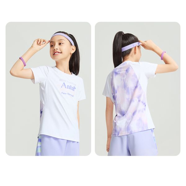 Áo Phông Thể Thao Bé Gái Anta Kids Running 3624B5110