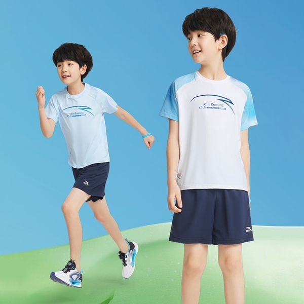 Áo Phông Thể Thao Bé Trai Anta Kids Running 3524B5105