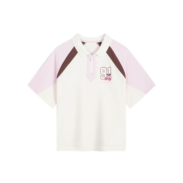 Áo phông ngắn tay bé gái Anta Kids Basketball Anta Girl SS Polo 3624B1104