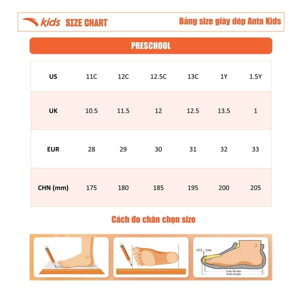 Sandals thời trang bé trai size 22-27 Anta Kids 3124C0073