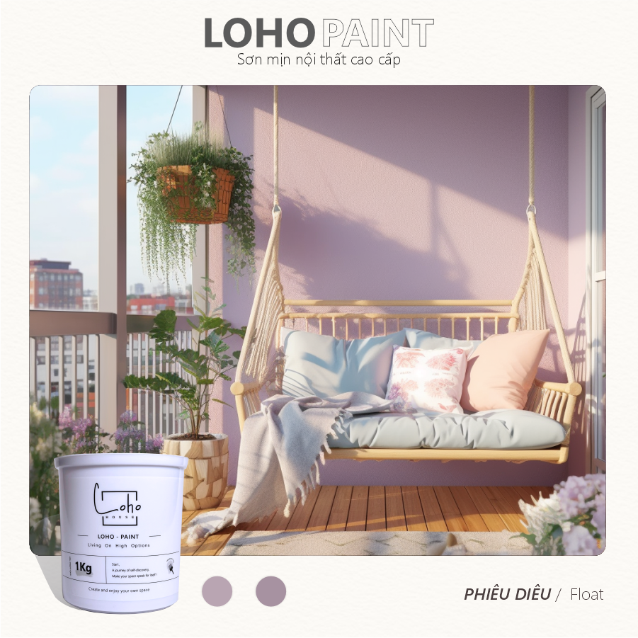 Sơn tường trong nhà tone màu macaron | Lon sơn 1kg– Loho House