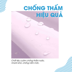 Áo mưa người lớn thời trang dáng dài in hình gấu chất liệu Eva cao cấp có khóa kéo, nút bấm chống thấm siêu tốt C20