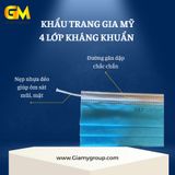 Khẩu trang y tế 4 lớp kháng khuẩn Gia Mỹ 
