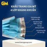  Khẩu trang y tế 4 lớp kháng khuẩn 