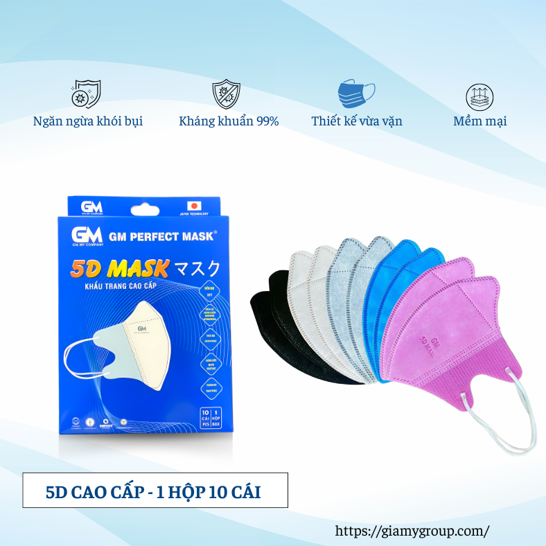  Khẩu trang 5D MASK Gia Mỹ 