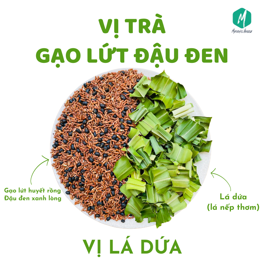  [Trà Theo Ký] - Trà Gạo Lứt Đậu Đen Meoly's Nature- Thanh Lọc Giải Nhiệt, Thon Gọn, Lợi Sữa​​​​​​​, Detox, Không Chất Bảo Quản 