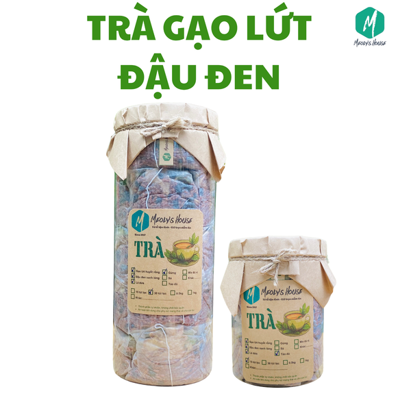  [Trà túi lọc] - Trà gạo lứt đậu đen Meoly House - Thanh lọc giải nhiệt, thon gọn, lợi sữa 