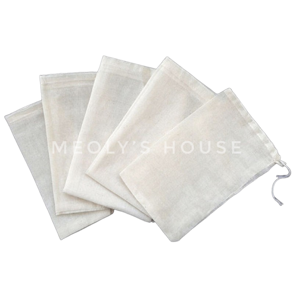  Combo 5 túi lọc vải dùng nhiều lần size 10x15cm 