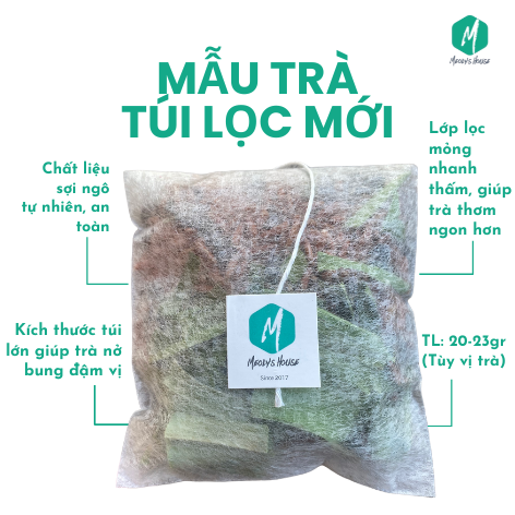  [Trà Túi Lọc] - Trà Gạo Lứt Đậu Đen Meoly's Nature- Thanh Lọc Giải Nhiệt, Thon Gọn, Lợi Sữa​​​​​​​, Detox Không Chất Bảo Quản 