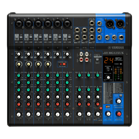Mixer Yamaha MG12XUK - Bàn Trộn Tín Hiệu Analog Yamaha MG12XUK