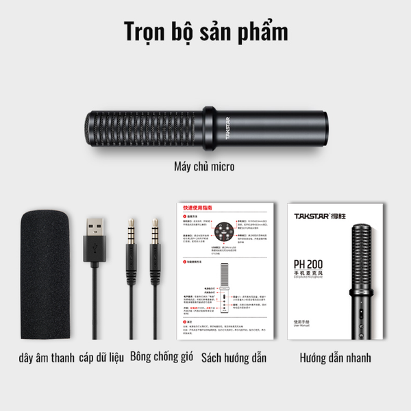 Micro Livestream Podcast Takstar PH 200