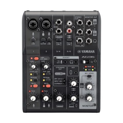 Mixer Livestream Yamaha AG06MK2