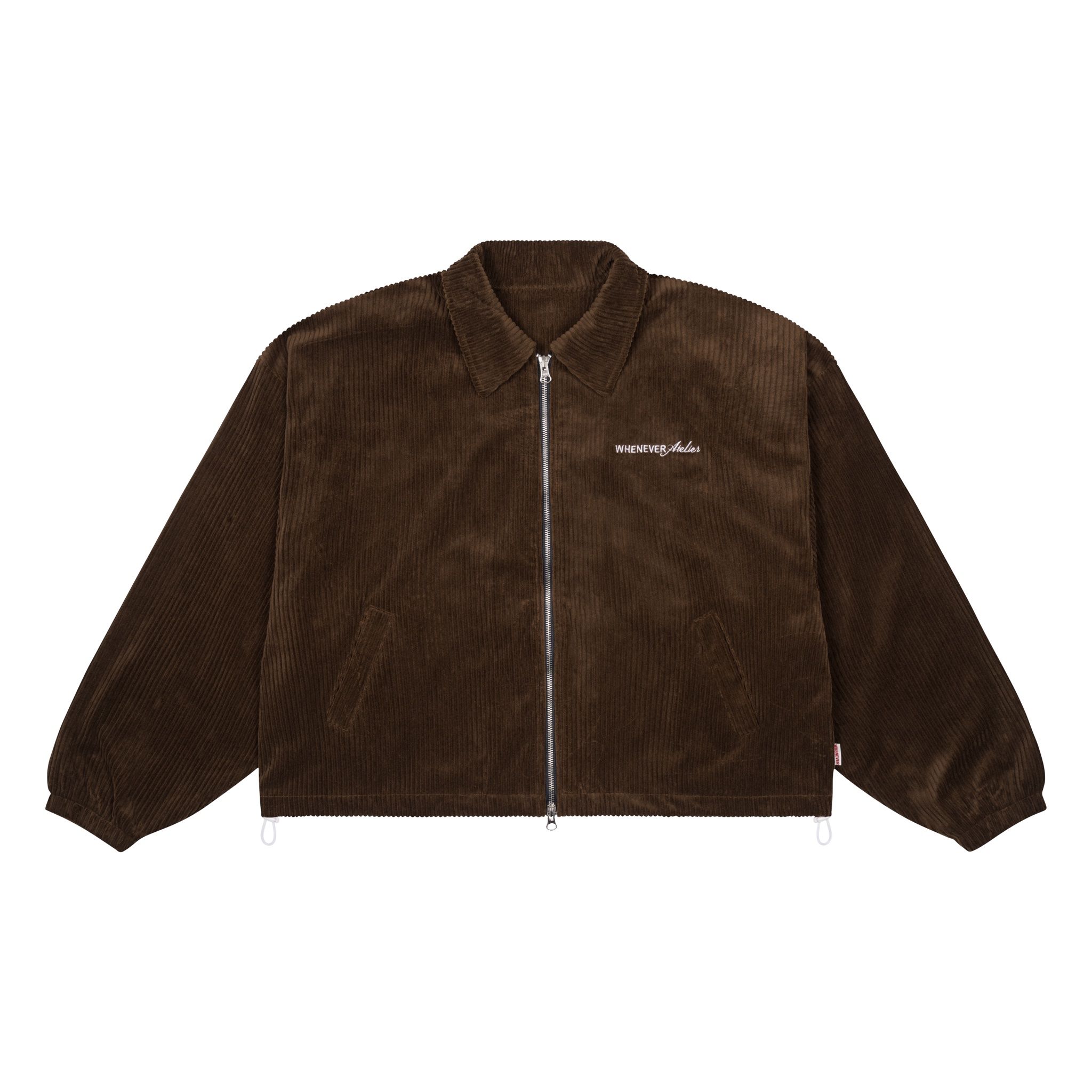 LAST NEST CORDUROY EMBLEM JACKET WHENEVER” LOGO - EMBROIDERED