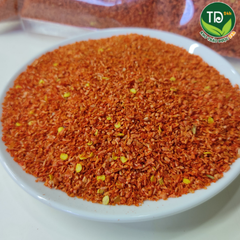 Ớt bột không cay, không mặn, khô xay, dùng làm gà nướng muối ớt, kim chi thơm ngon, hấp dẫn (hàng loại 1)