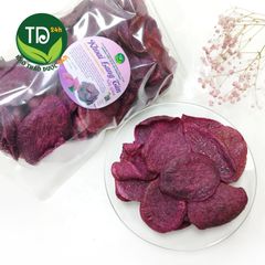 Khoai lang tím sấy giòn, tiêu chuẩn xuất khẩu, không đường, giòn ngọt tự nhiên, đặc sản chính hiệu Đà Lạt