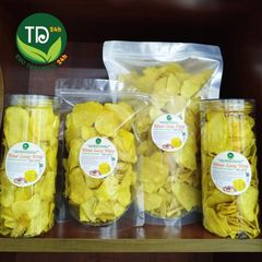 Khoai lang vàng sấy giòn, tiêu chuẩn xuất khẩu, không đường, giòn tan, ngọt tự nhiên, đặc sản chính hiệu Đà Lạt