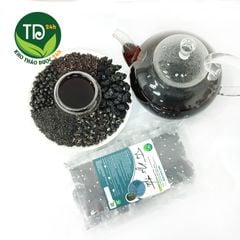 Trà ngũ hắc (gạo lứt, đậu đen, mè đen, kỳ tử đen, dâu tằm), đã rang thơm,kích thích mọc tóc, đẹp da, ngừa bạc tóc sớm
