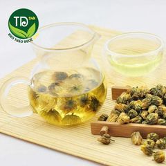 Hoa cúc nụ sấy lạnh, giúp thanh nhiệt, trợ tiêu hoá, giải độc, mát gan, sáng mắt, tăng cường miễn dịch